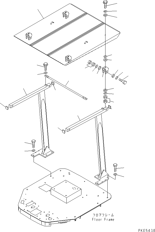 POLE,R.H. 416-54-28320 KOMATSU