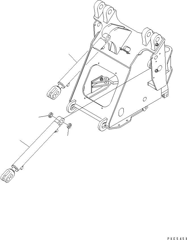 CYLINDER ASS'Y,LIFT (707-00-08820) KOMATSU
