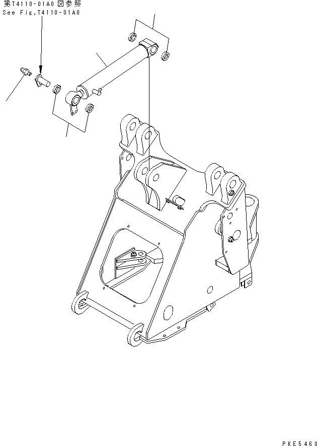 CYLINDER ASS'Y,BUCKET (707-00-08571) KOMATSU