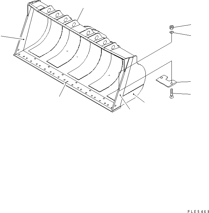 Ковш 419-T71-2210 KOMATSU