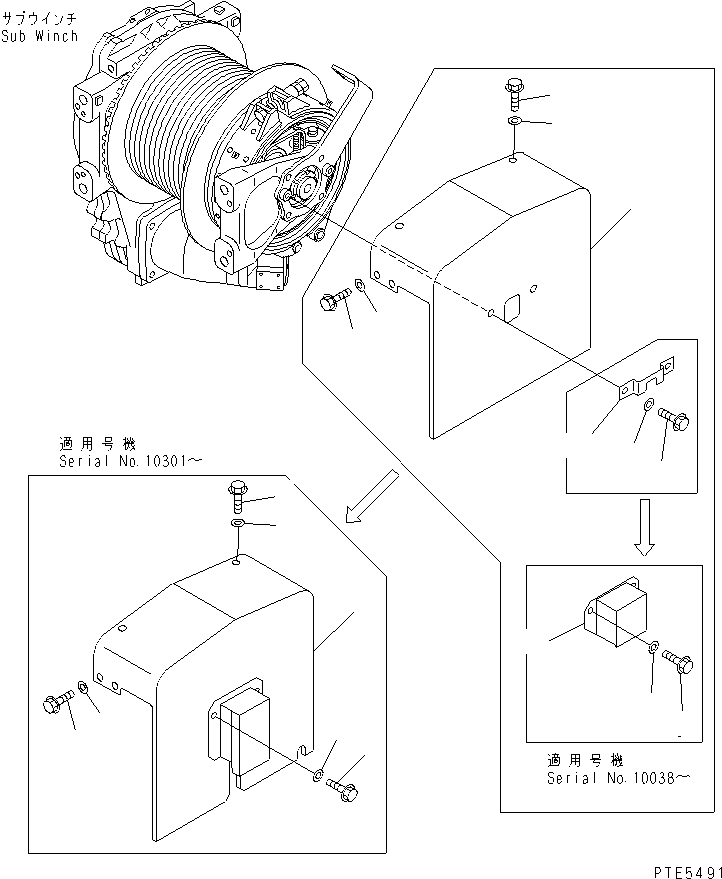 COVER,SPRING 22T-75-28120 KOMATSU
