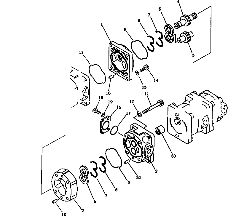 Корпус редуктора (\7\705-18-35010) KOMATSU