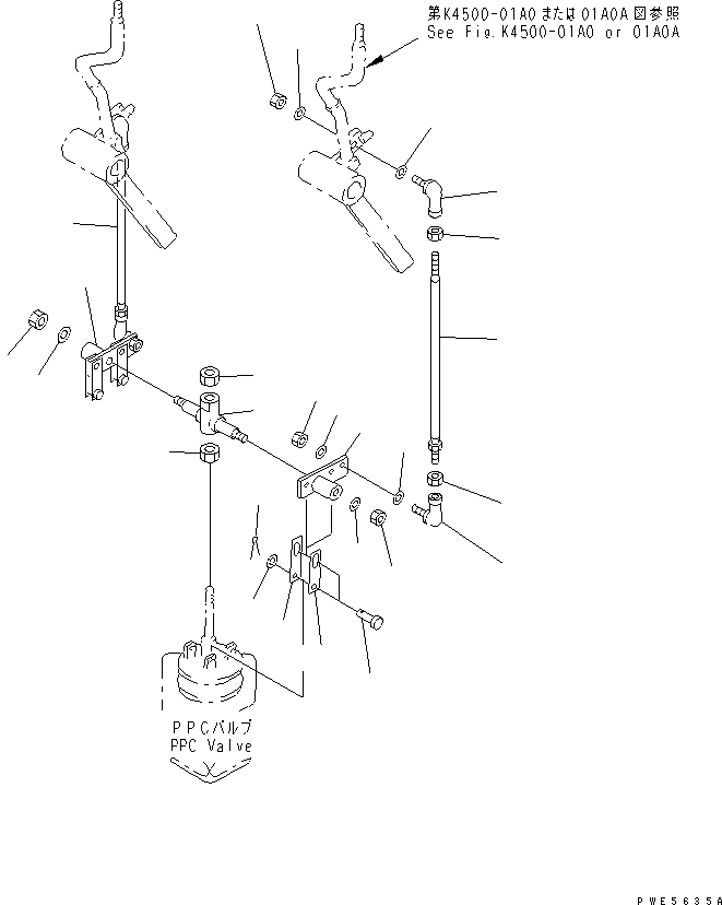 JOINT,SEE FIG. K4010-74A0 (04256-40615) KOMATSU