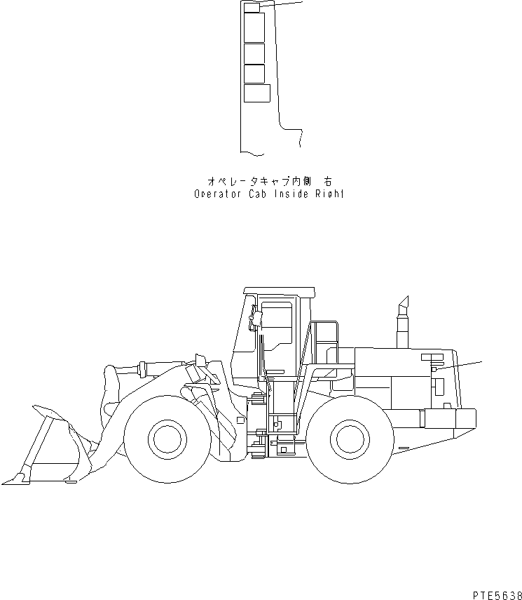 PLATE,EU NOISE ,OPERATOR \0\09696-10077 KOMATSU