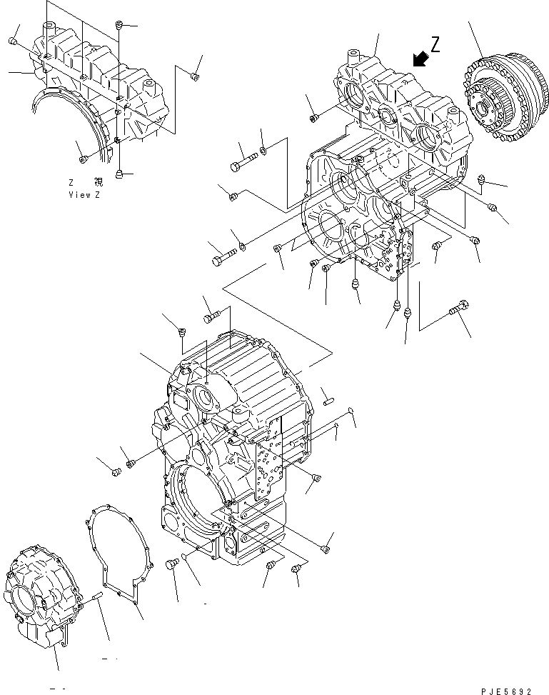 Трансмиссия в сборе 714-07-10001 KOMATSU
