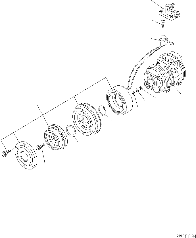 Компрессор в сборе ND447200-4780 KOMATSU