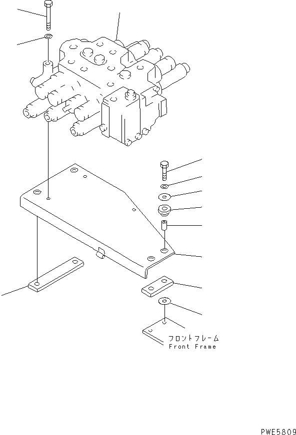 Управляющий клапан (709-93-11700) KOMATSU