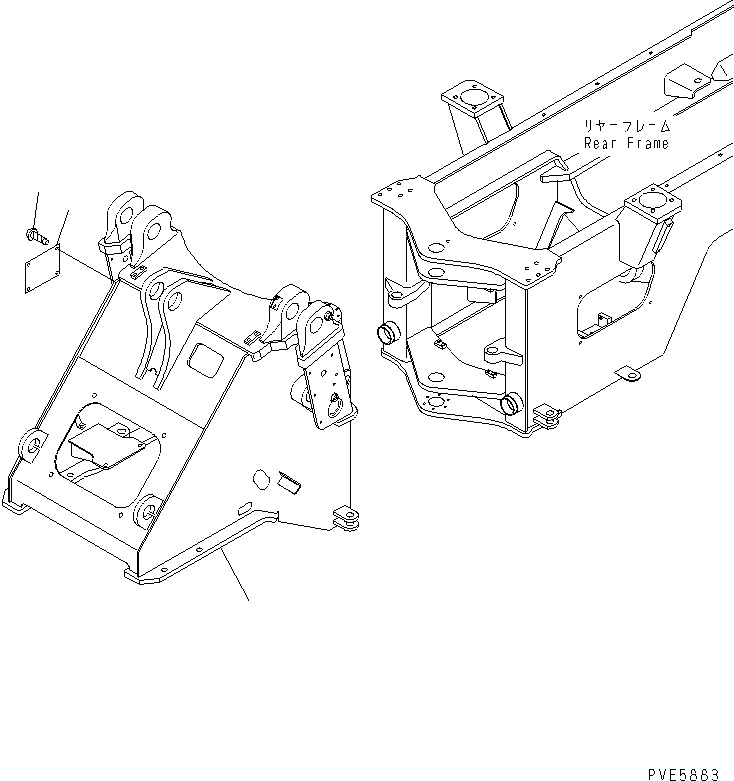 FRAME,FRONT 419-877-2312 KOMATSU