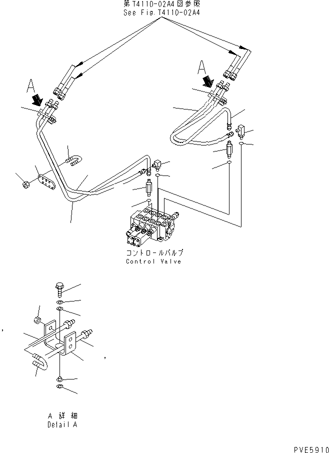 Трубка правая 415-V88-2190 KOMATSU