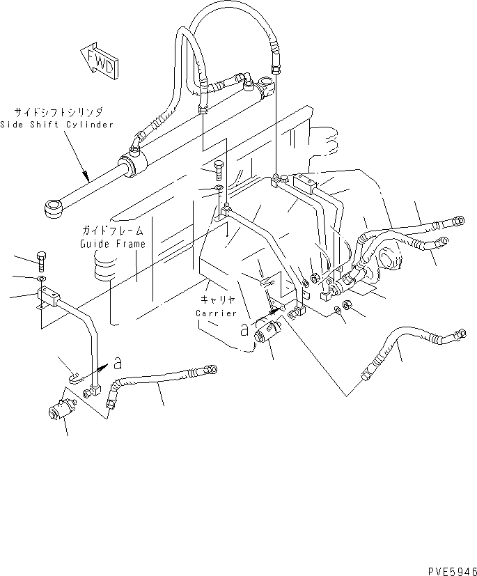 Трубка левая 415-905-1331 KOMATSU