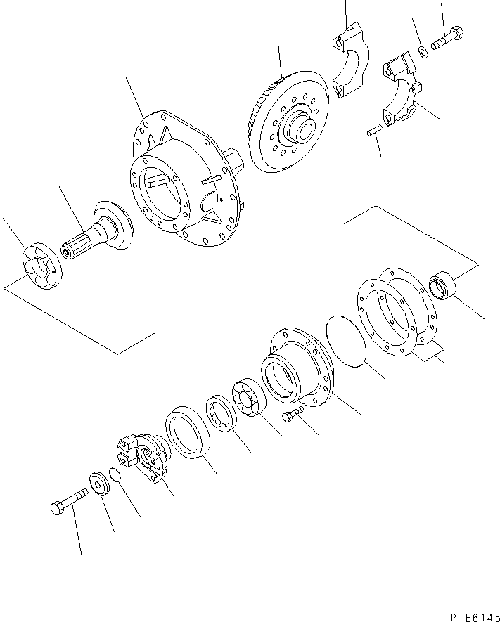 REAR AXLE ASS'Y 22T-23-20050 KOMATSU