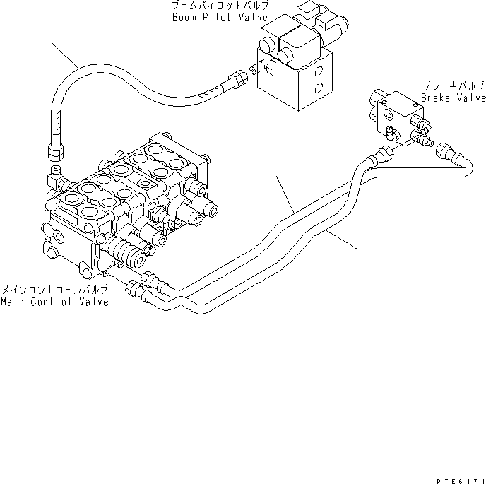 Трубка 22T-H05-2120 KOMATSU