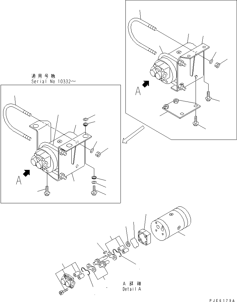 Кронштейн 22T-60-21540 KOMATSU