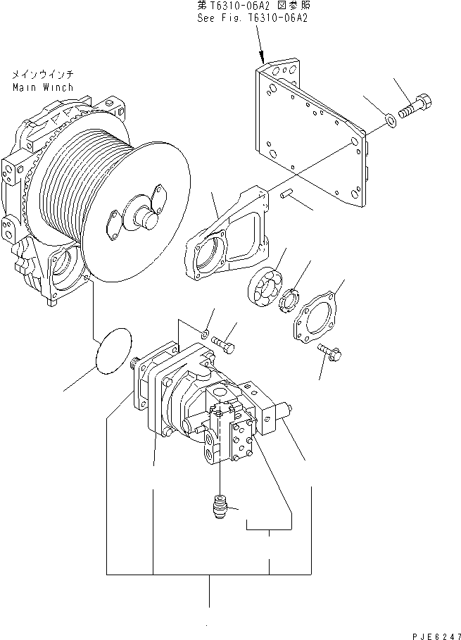 PISTON MOTOR ASS'Y 22T-H04-2103 KOMATSU