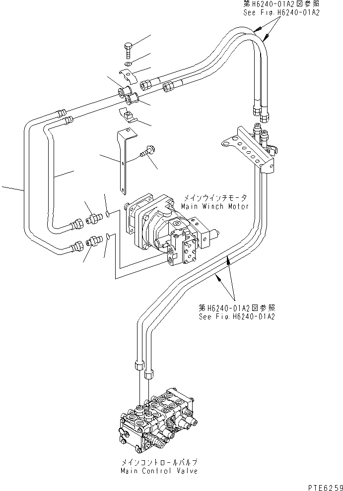 Трубка 22T-H05-2230 KOMATSU