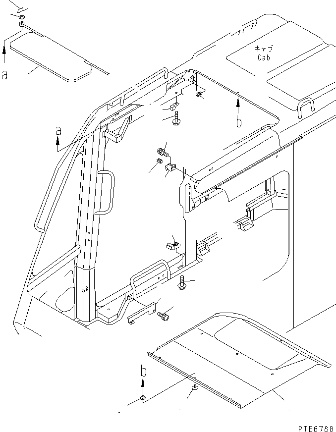 PAD,ROOF 23W-55-21910 KOMATSU