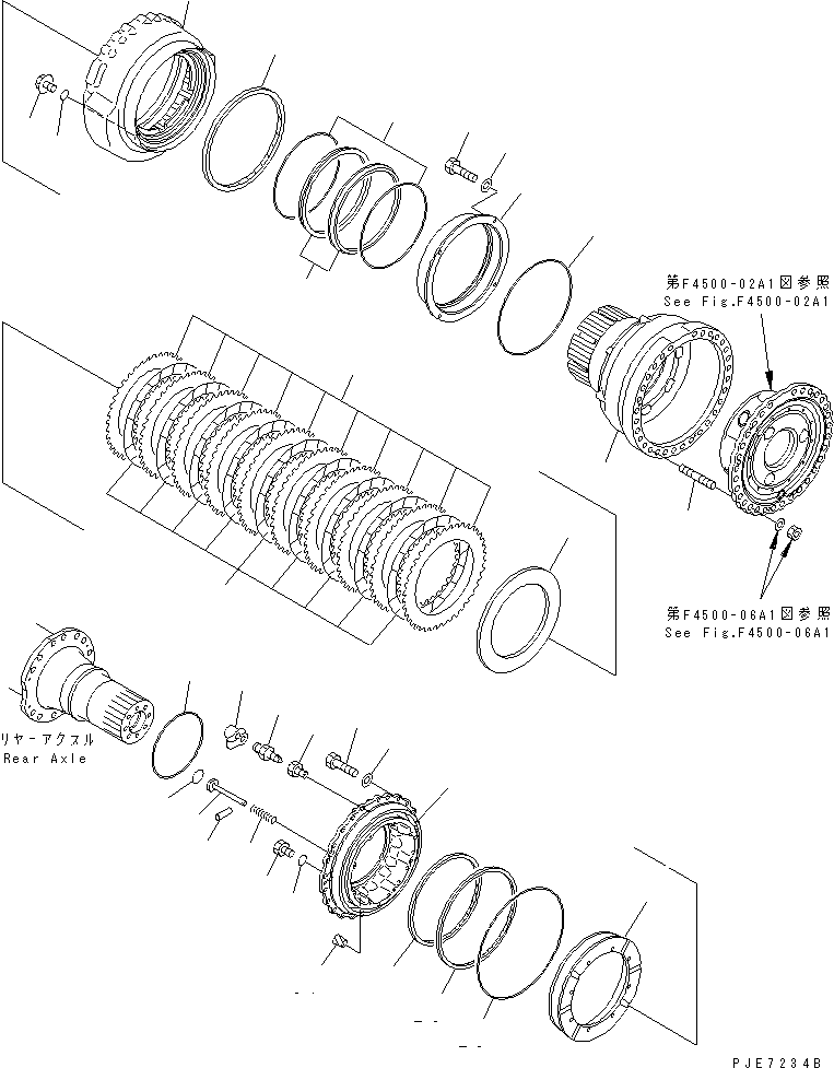 REAR AXLE ASS'Y 426-23-20050 KOMATSU