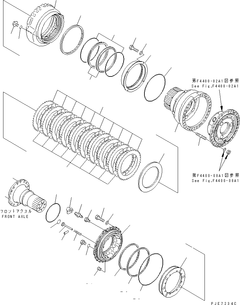 FRONT AXLE ASS'Y 426-22-20050 KOMATSU