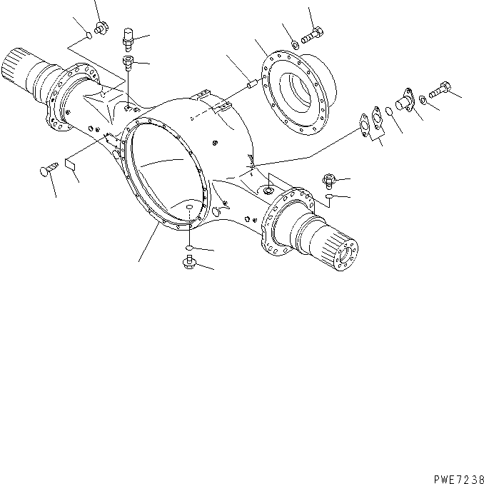 HOUSING,REAR 426-23-23102 KOMATSU