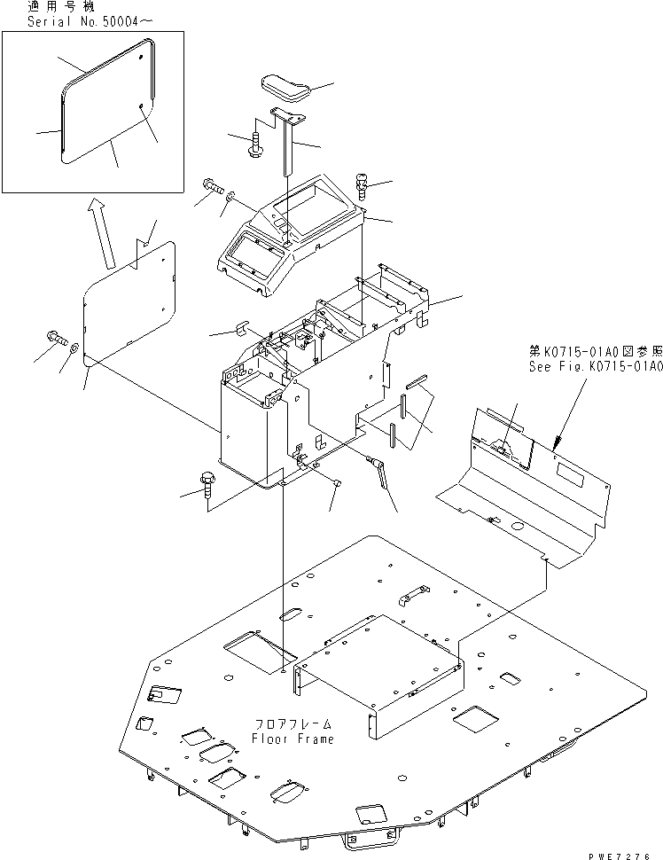 PAD ASS'Y,SEE FIG. K4010-32A0 (421-54-22870) KOMATSU