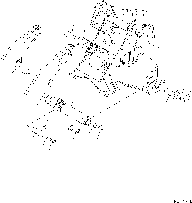 CYLINDER ASS'Y,LIFT (707-01-03030) KOMATSU