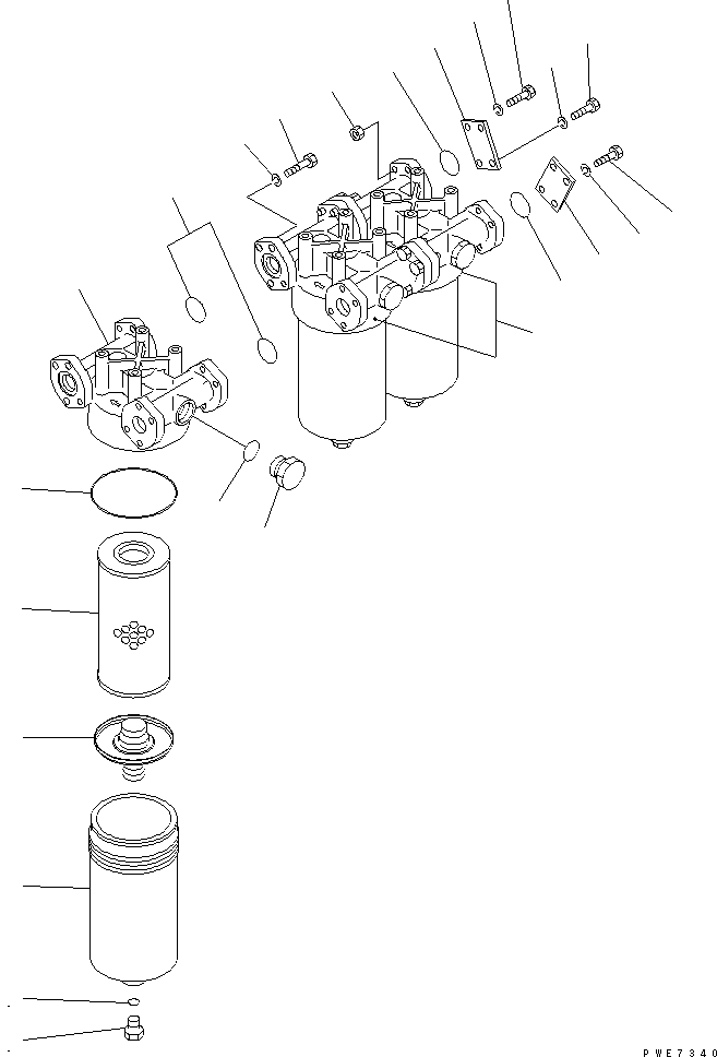 OIL FILTER ASS'Y 41E-16-22110 KOMATSU