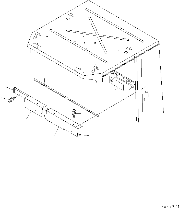 Крышка правая 426-56-21372 KOMATSU
