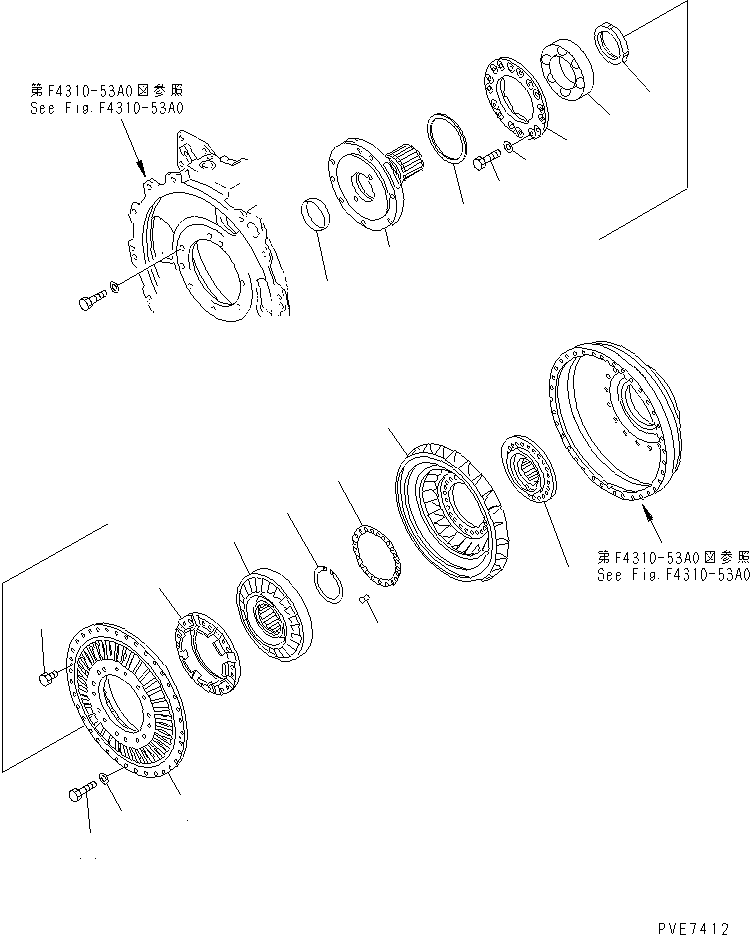 гидротрансформатор в сборе 427-13-11010 KOMATSU