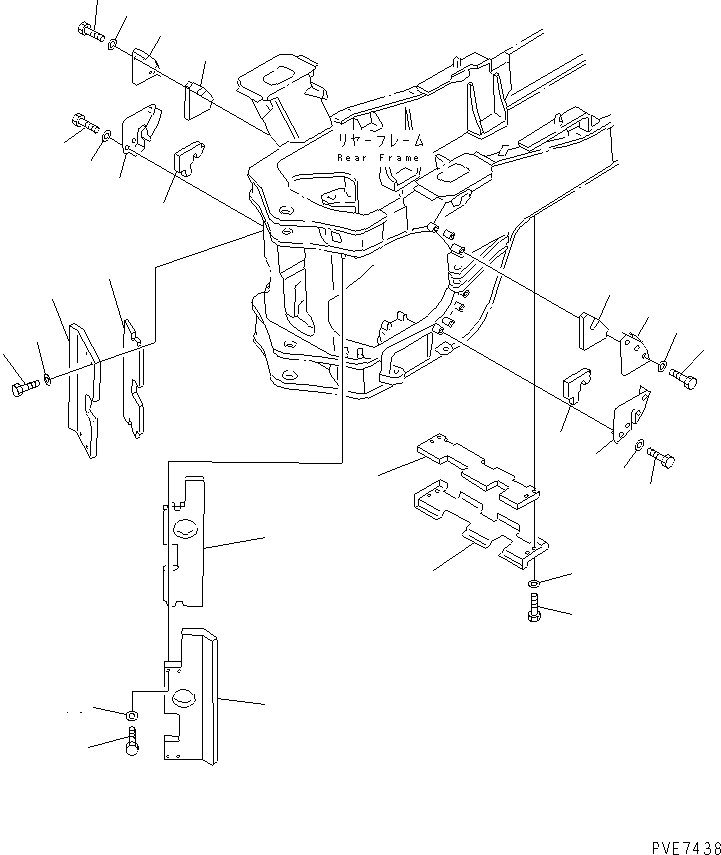 Крышка правая 426-Z84-1352 KOMATSU