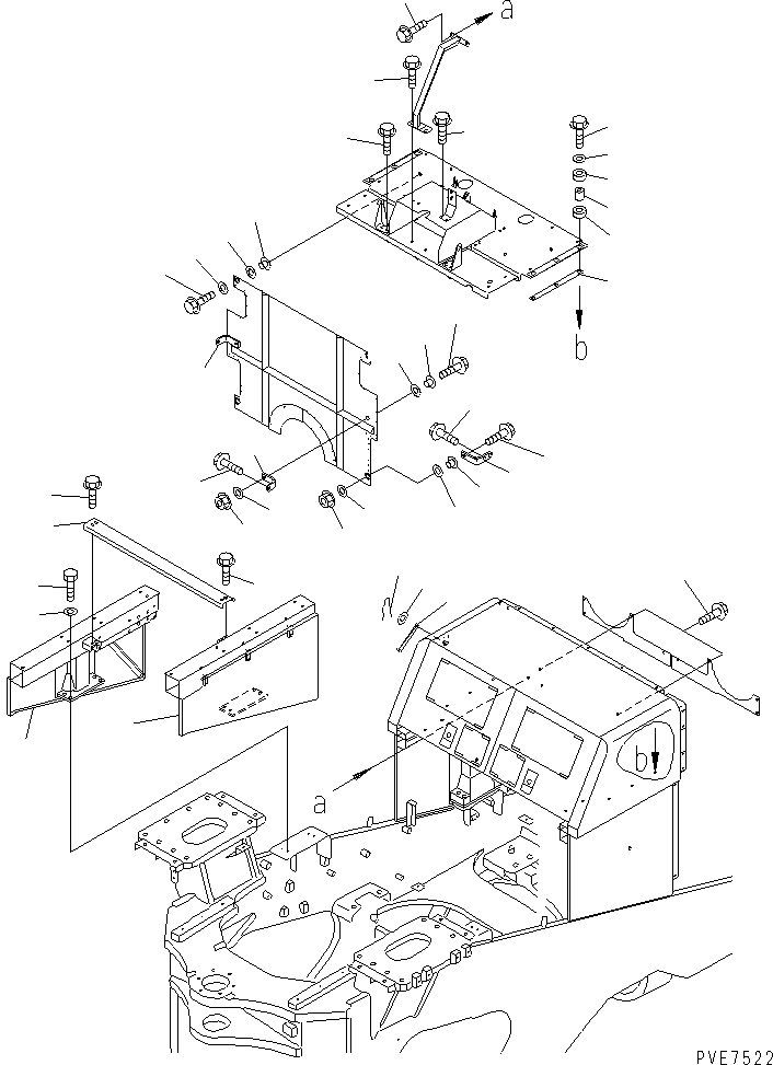 Крышка правая 41F-S05-1180 KOMATSU