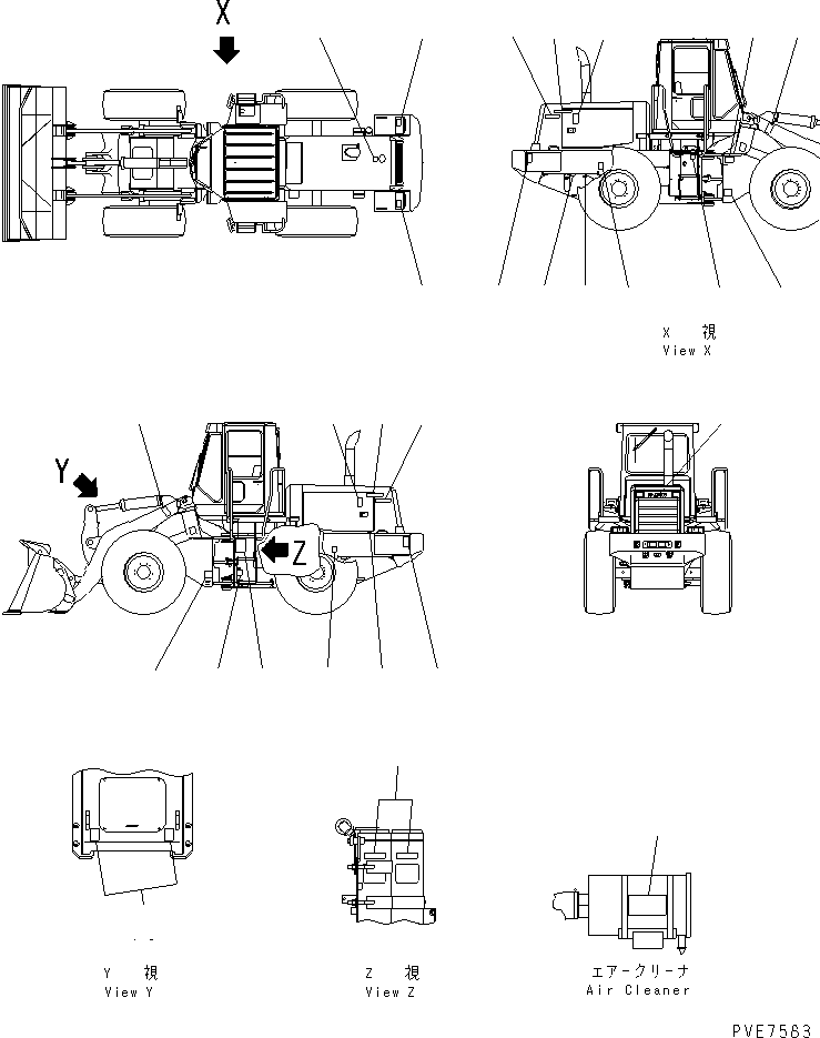 Табличка смазки 419-V04-2140 KOMATSU
