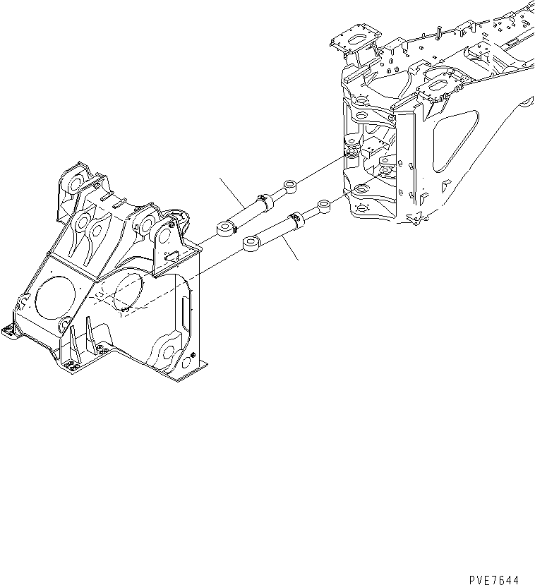 CYLINDER ASS'Y,STEERING¤ R.H. (\0\707-01-16191) KOMATSU