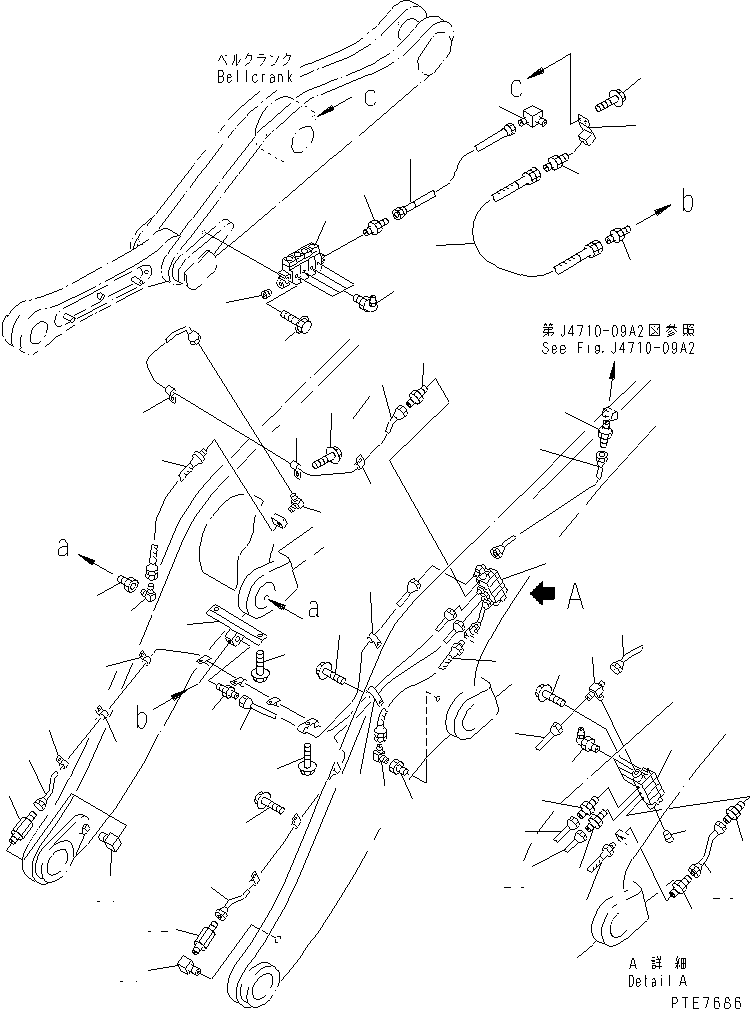 TUBE,L.H. BUCKET PIN 421-S95-3430 KOMATSU