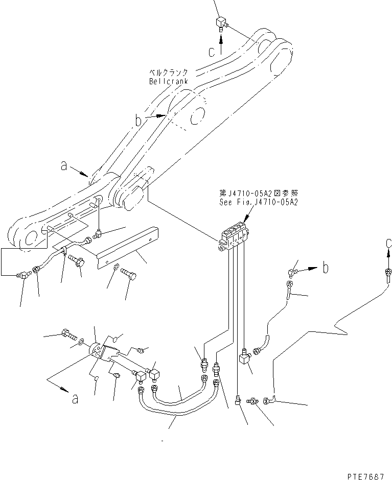 Шланг 07123-20204 KOMATSU
