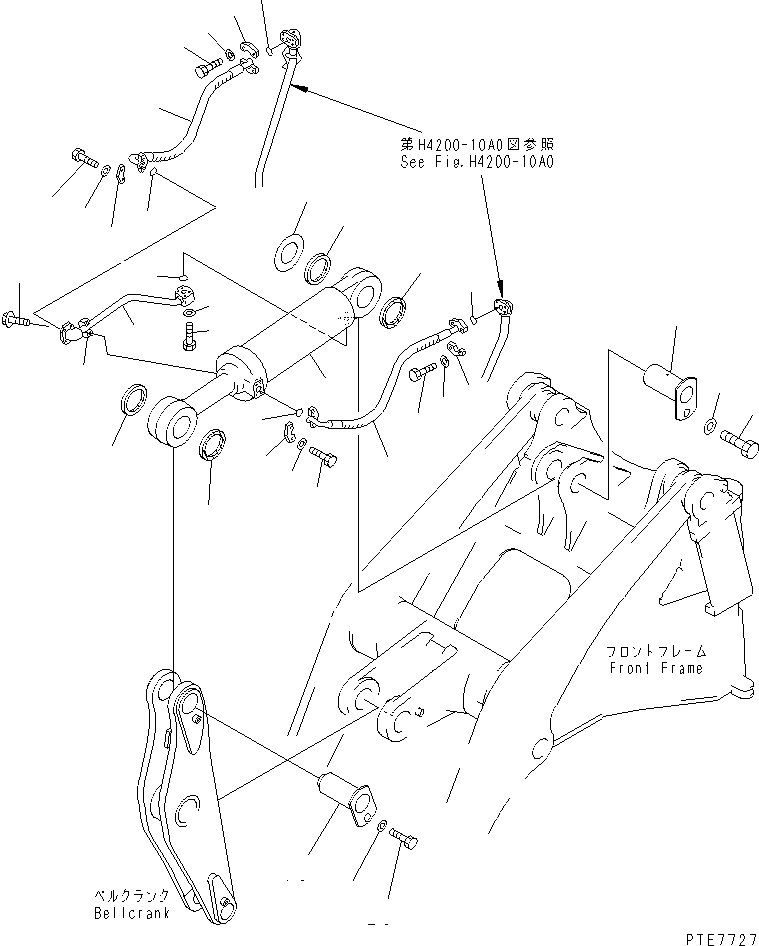 CYLINDER ASS'Y,BUCKET (707-01-02582) KOMATSU