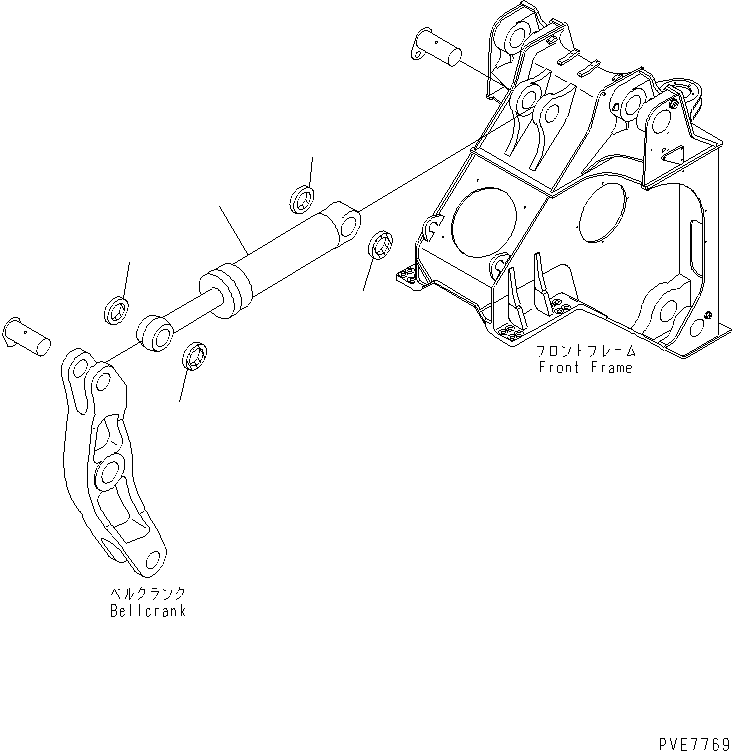 CYLINDER ASS'Y,DUMP (\0\707-01-03212) KOMATSU