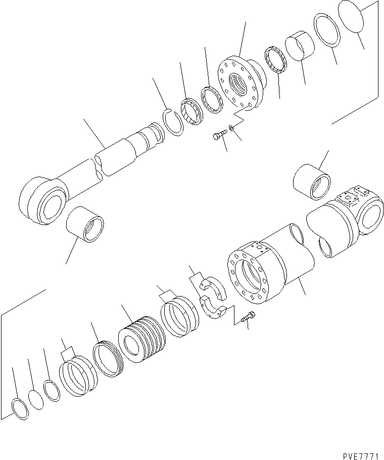 CYLINDER ASS'Y,LIFT (FINAL COATING) 707-01-07580 KOMATSU