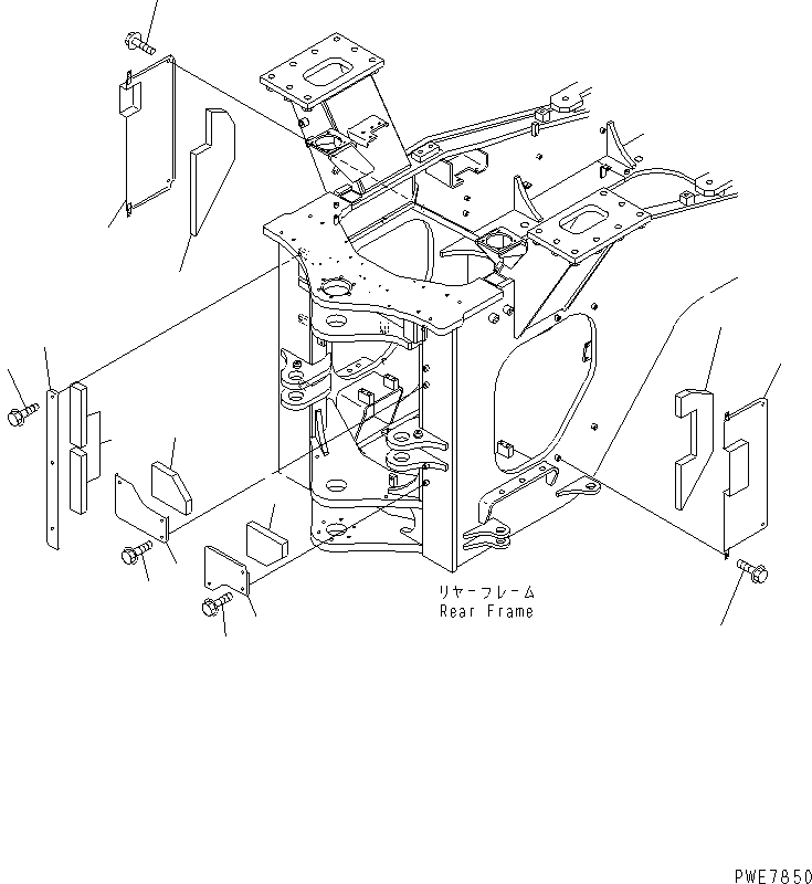 Крышка правая 426-46-24240 KOMATSU