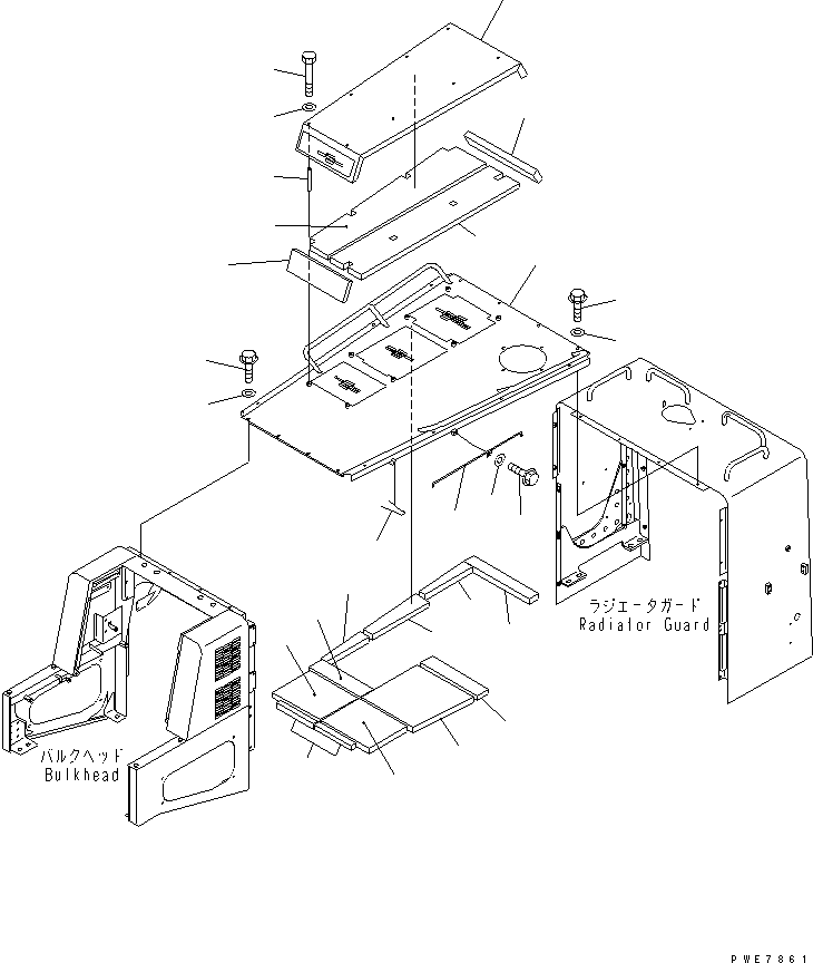 HOOD,TOP 426-Z90-2912 KOMATSU