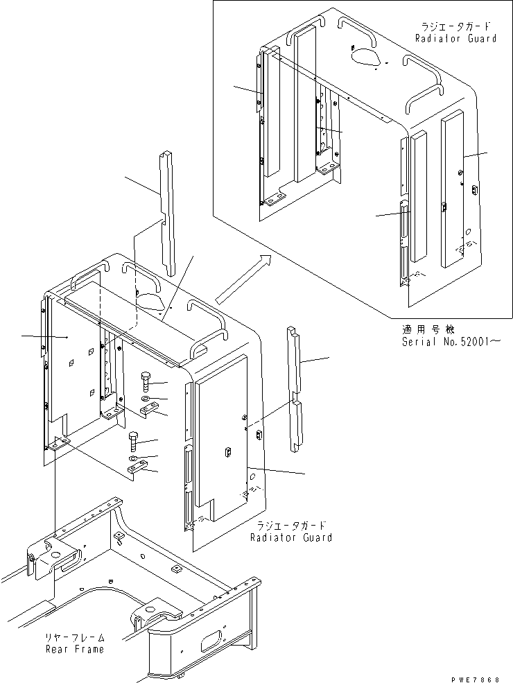 SHEET,L.H. 426-Z90-2691 KOMATSU