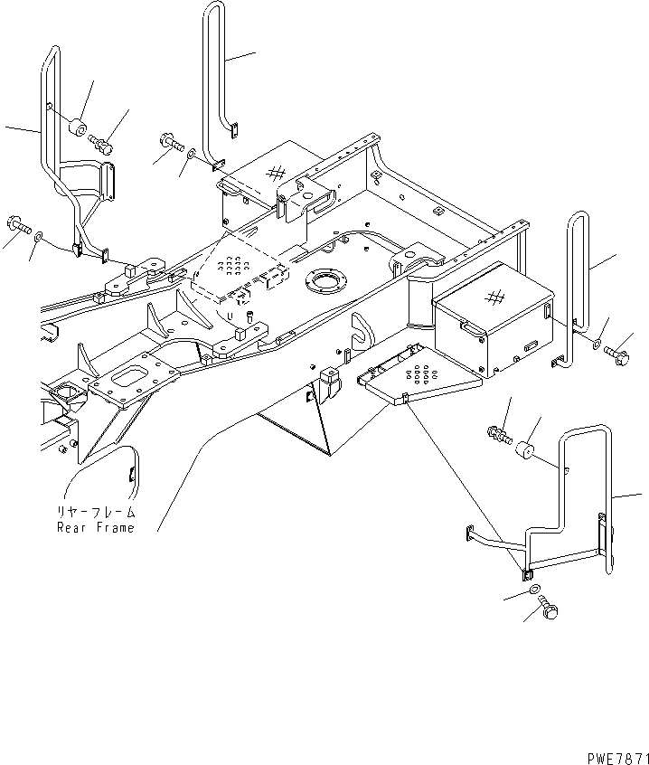 HANDRAIL,R.H. 426-Z90-2380 KOMATSU