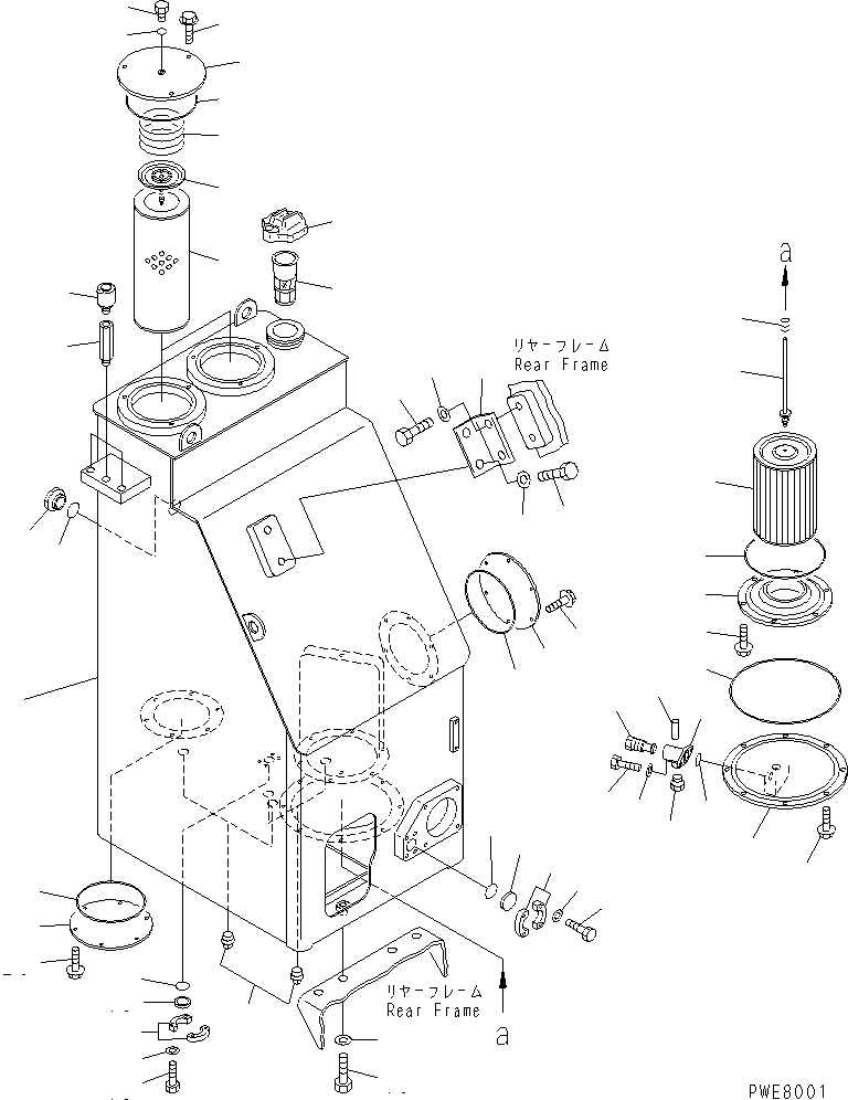 TANK,HYDRAULIC 428-60-25113 KOMATSU