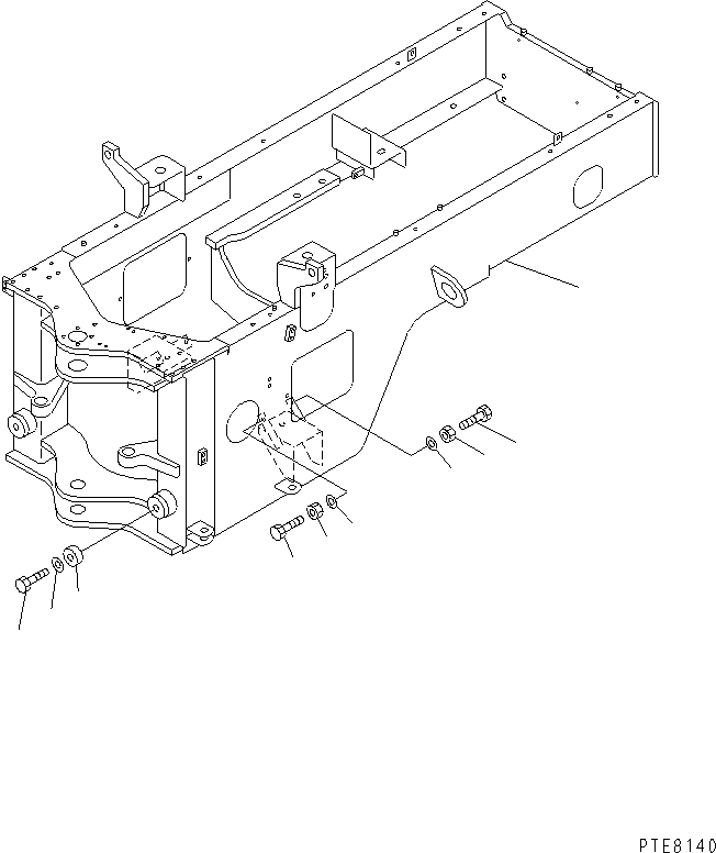 FRAME,REAR (REWORK) 418-971-2190 KOMATSU