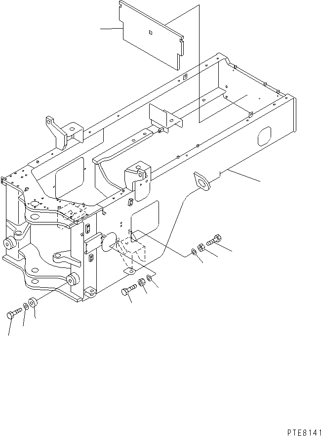 FRAME,REAR (REWORK) 418-S95-2910 KOMATSU