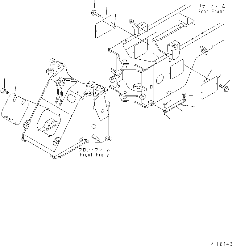 Передняя крышка 418-877-2141 KOMATSU