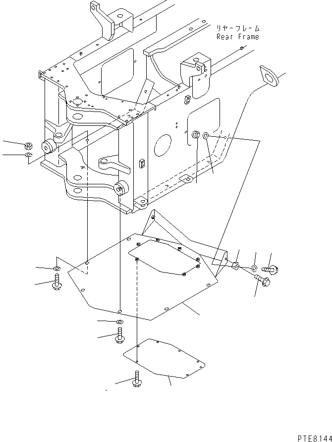 GUARD,UNDER 418-971-2140 KOMATSU