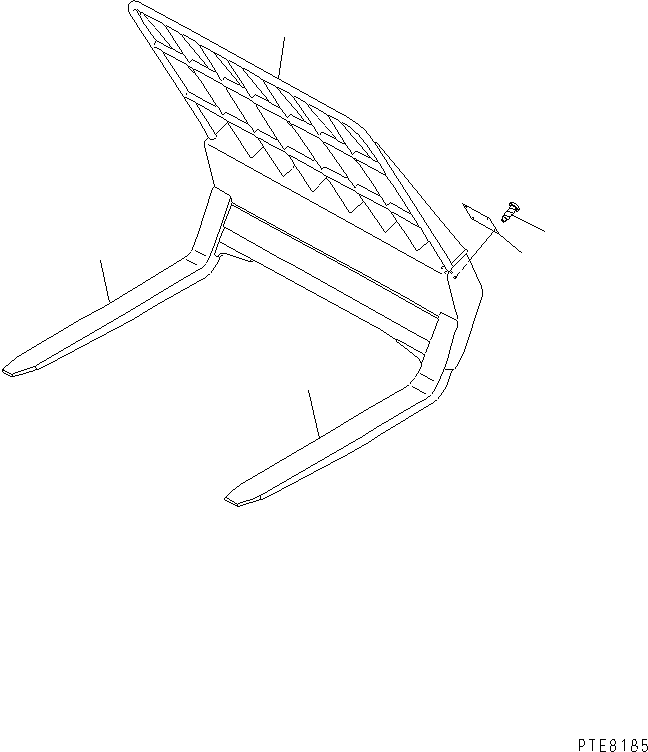DUMPING FORK ASS'Y,DUMPING 418-883-3010 KOMATSU