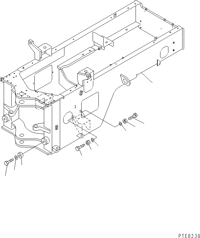 FRAME,REAR (REWORK) 418-975-2211 KOMATSU
