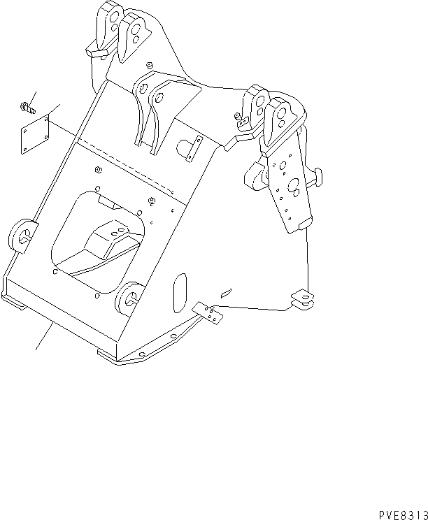 FRAME,FRONT 417-877-2230 KOMATSU