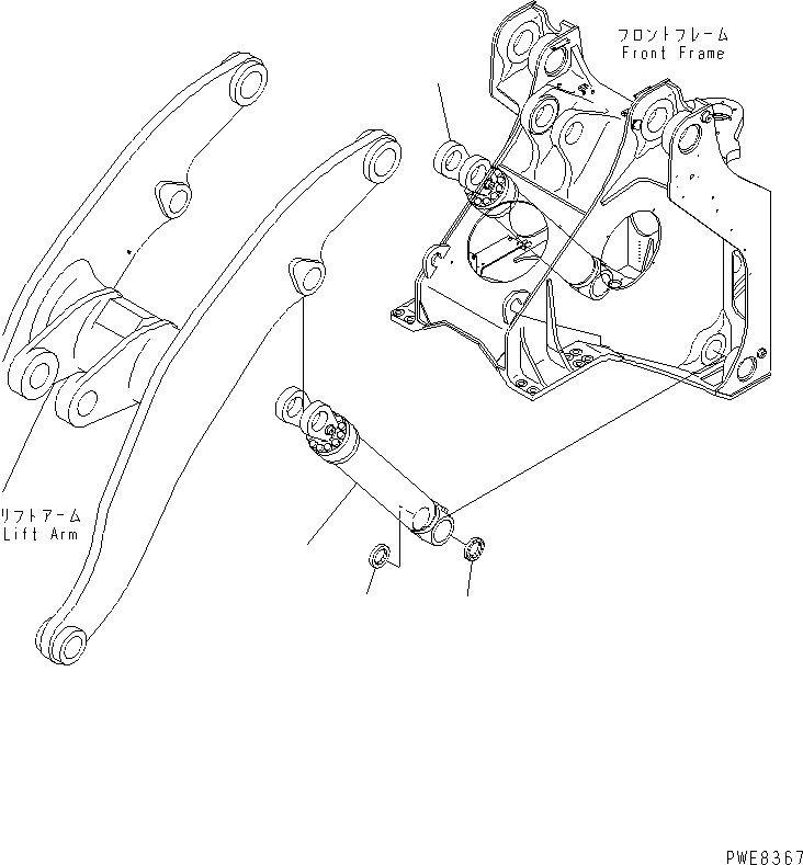 CYLINDER ASS'Y,LIFT (707-01-01020) KOMATSU